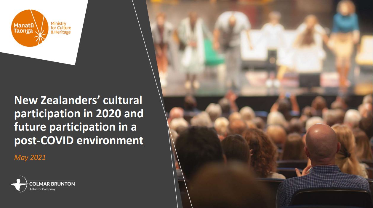 New Zealanders’ Cultural Participation in 2020 and Future Participation in a Post-COVID Environment cover